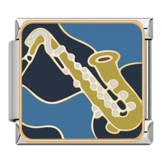 Saxophone Italian Silver Charm