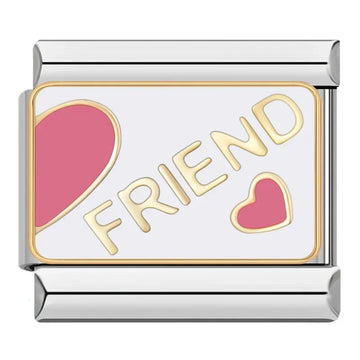 Friend Italian Silver Charm