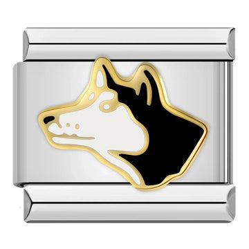 Husky Italian Silver Charm