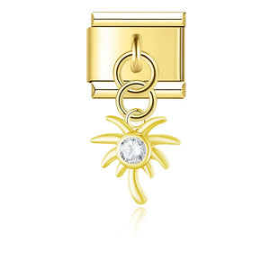 Palm Gold Dangle Charm