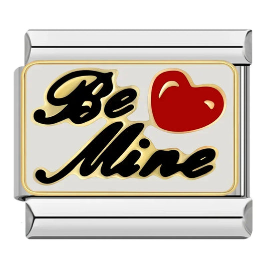 Be Mine (Red Heart) Italian Silver Charm