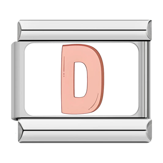D Italian Silver Charm