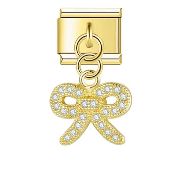 Knot v1 Italian Dangle Gold Charm