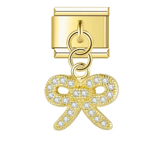 Knot v1 Italian Dangle Gold Charm