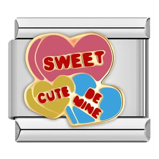 Sweet Cute Be Mine Italian Silver Charm