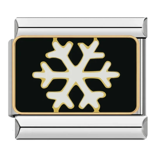 Snowflake Italian Silver Charm