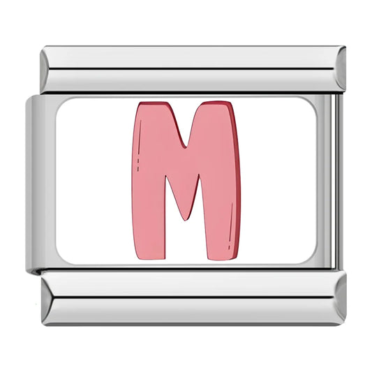 M Italian Silver Charm