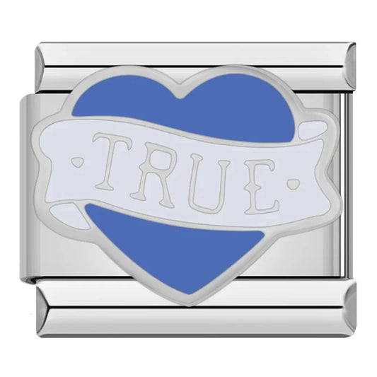 True Heart Italian Silver Charm