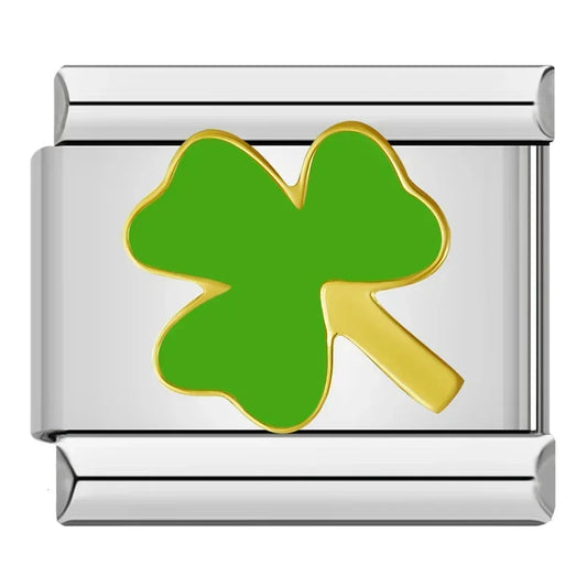 Clover Italian Silver Charm
