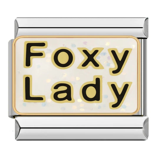 Foxy Lady Italian Silver Charm