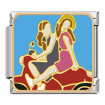 Besties v3 Italian Silver Charm