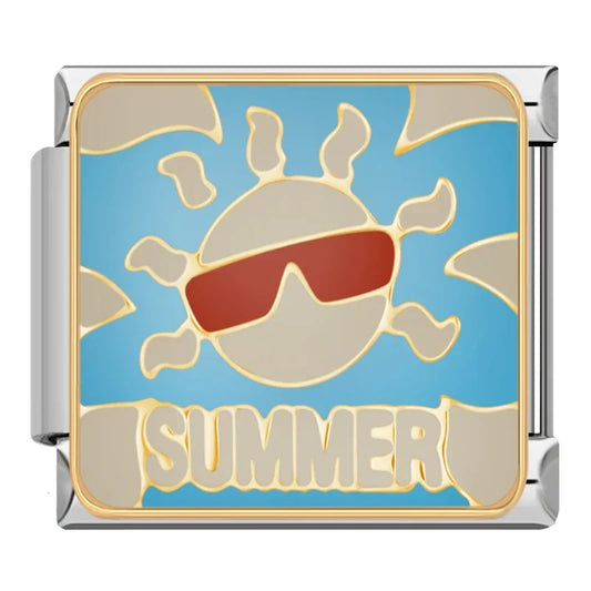 Summer Italian Silver Charm