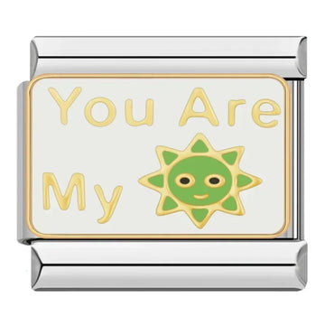 You Are My Sun Italian Silver Charm
