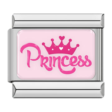 Princess Italian Silver Charm