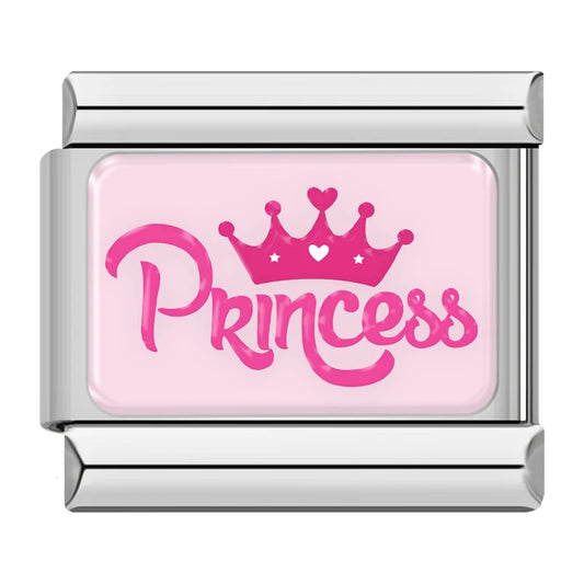 Princess Italian Silver Charm