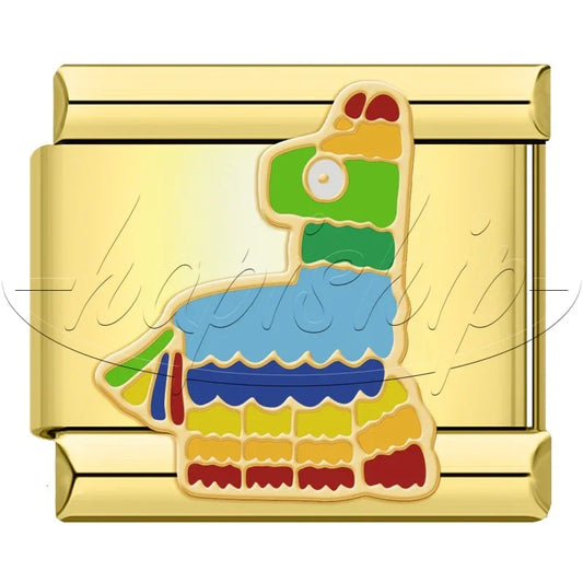 Party Piñata Italian Gold Charm