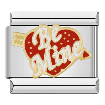 Be Mine Heart Italian Silver Charm