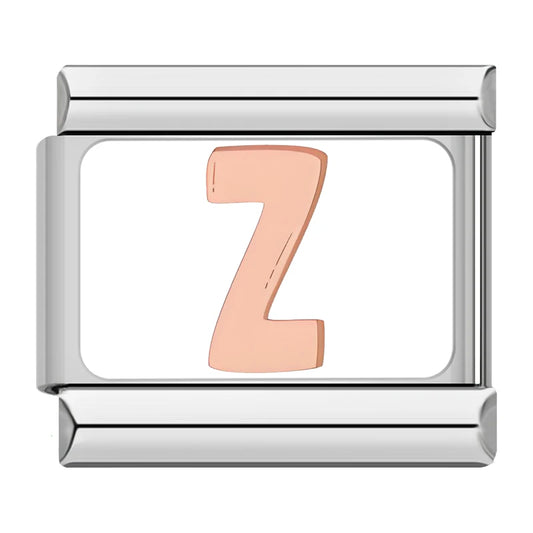 Z Italian Silver Charm