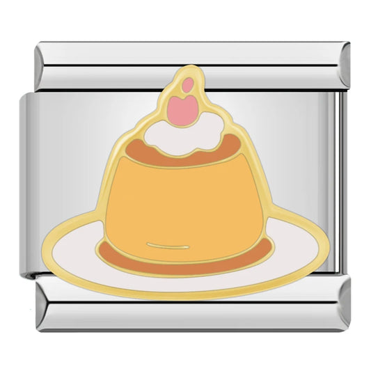 Flan Italian Silver Charm