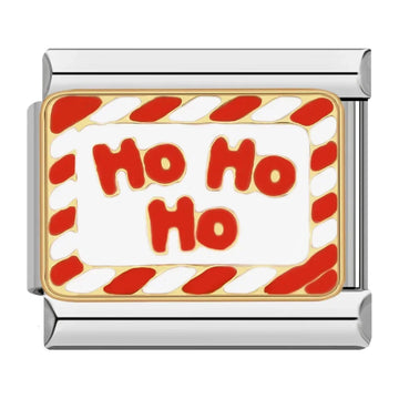 Ho Ho Ho Italian Silver Charm
