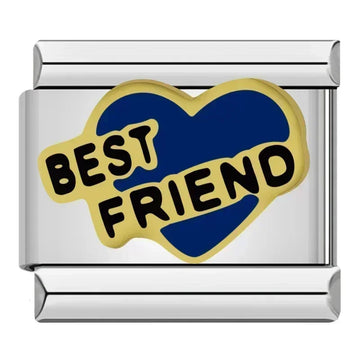 Best Friend Italian Silver Charm