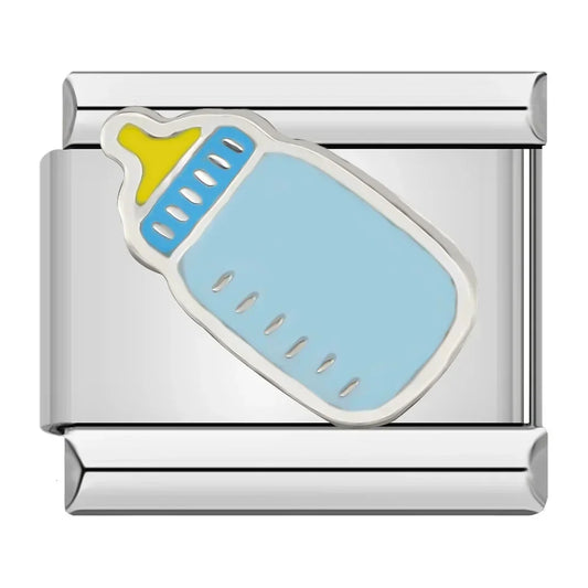Baby Bottle Italian Silver Charm