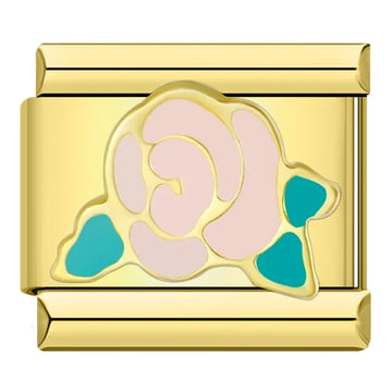 Rose Flower Italian Gold Charm