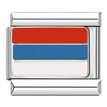 Seribia Country Flag Italian Silver Charm