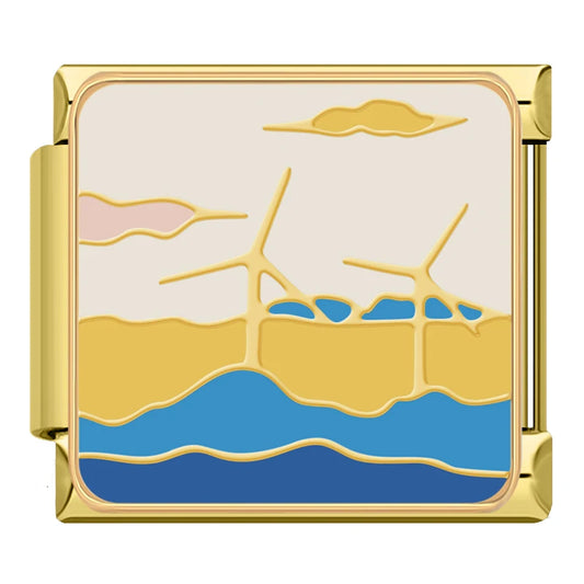 Windmill Italian Gold Charm