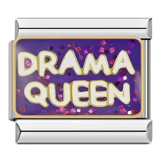 Drama Queen Italian Silver Charm