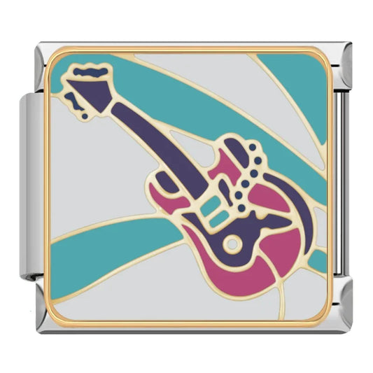 Electric Guitar Italian Silver Charm