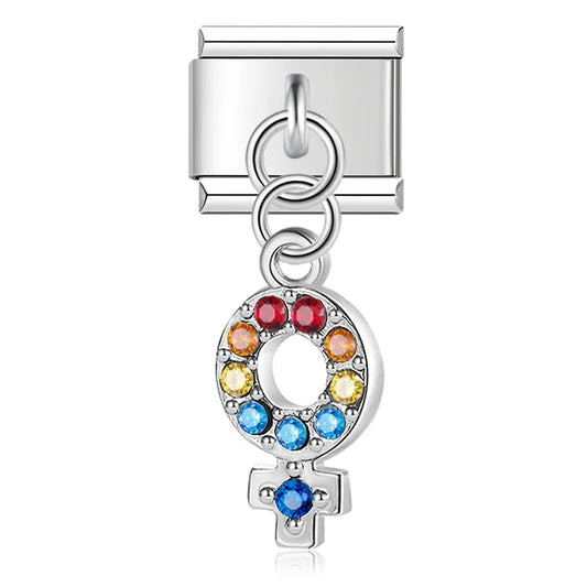 Women Italian Dangle Silver Charm