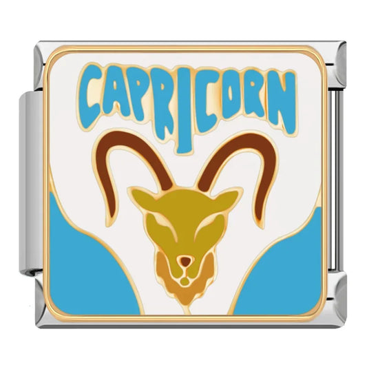 Capricorn Italian Silver Charm