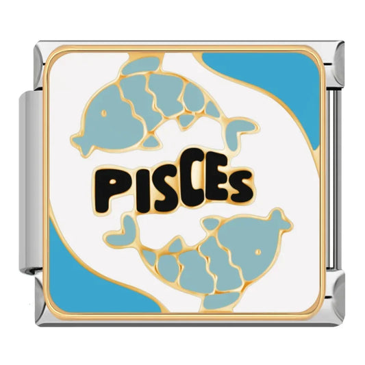 Pisces Italian Silver Charm