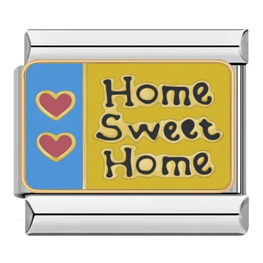 Home Sweet Home Italian Silver Charm