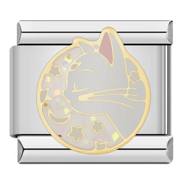 Artemis Cat Italian Silver Charm