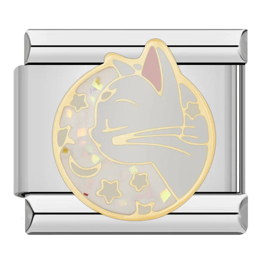 Artemis Cat Italian Silver Charm