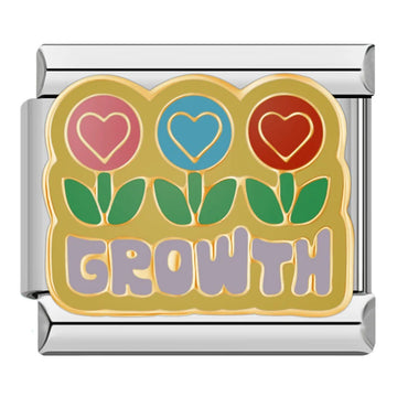 Growth Italian Silver Charm