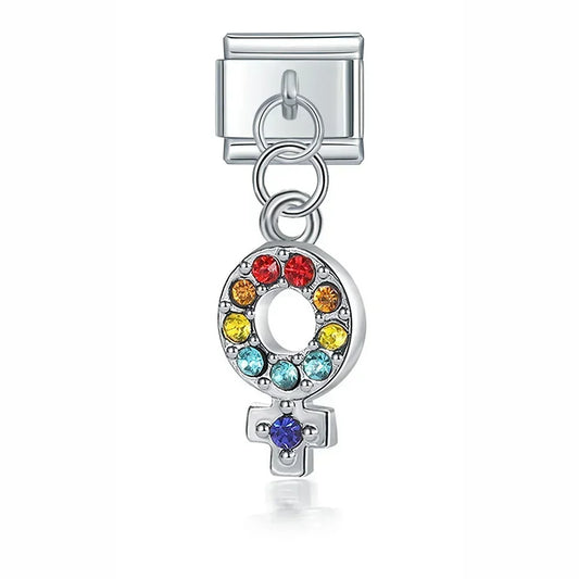 Women Italian Dangle Silver Charm
