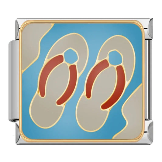 Sandals Italian Silver Charm