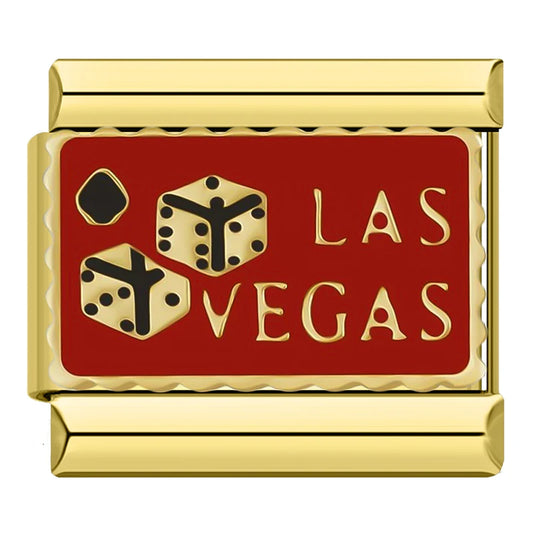 Las Vegas Italian Gold Charm