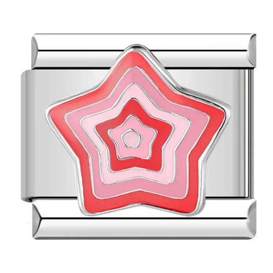 Red Star Italian Silver Charm