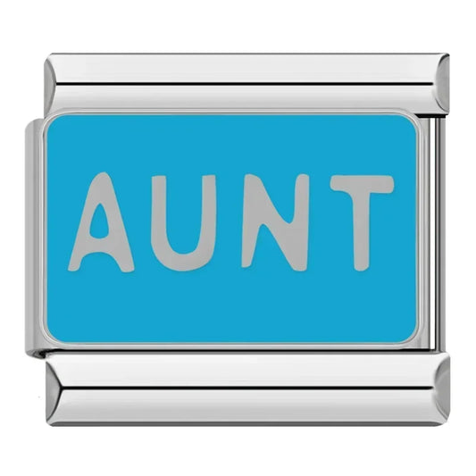 Aunt Italian Silver Charm