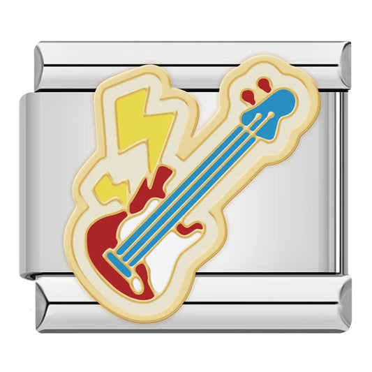 Guitar v2 Italian Silver Charm