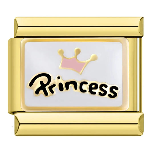 Princess Italian Gold Charm