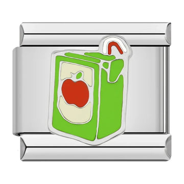 Apple Juice Italian Silver Charm