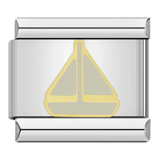 Sailboat Italian Silver Charm