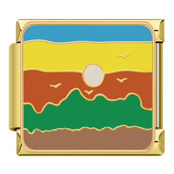 Aurora Italian Gold Charm