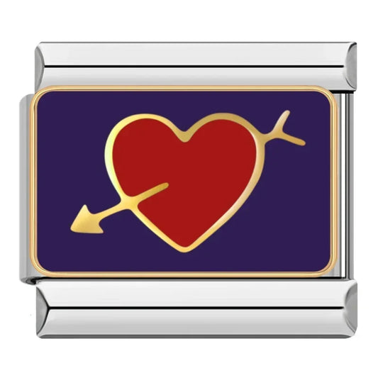 Cupido Got Me Italian Silver Charm
