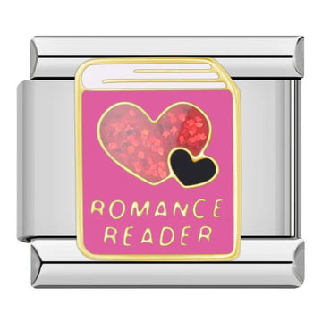 Romance Reader Italian Silver Charm